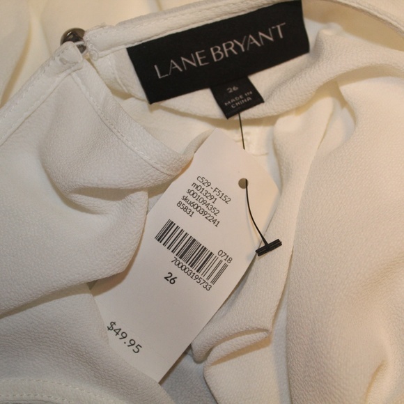 NWT - Lane Bryant 26 Cold Shoulder Long-Sleeve Top - Picture 7 of 7